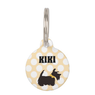 Runder Pet Tag, SCOTTIE HUNDE NAME TAG Haustiermarke