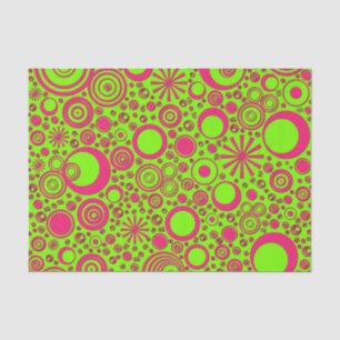 Runder-Pink-Neon-TISSUE-PAPIER Seidenpapier