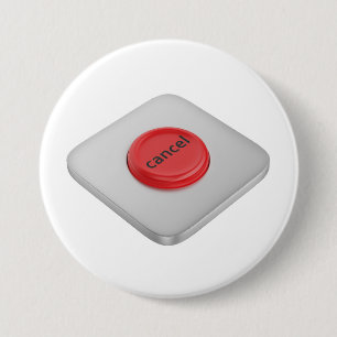 Runder roter Abbrechen-Button Button