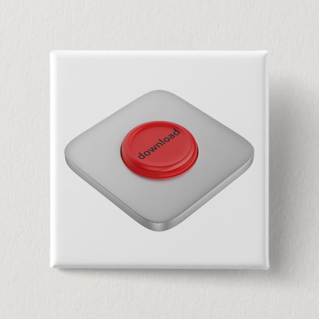 Runder roter Download-Button Button (Vorderseite)