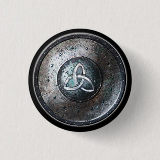 Runder Schild-Knopf - Triquetra Emblem Button