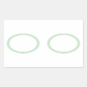 RUNDER schlichter AUFKLEBER mit GRENZE - Grüße