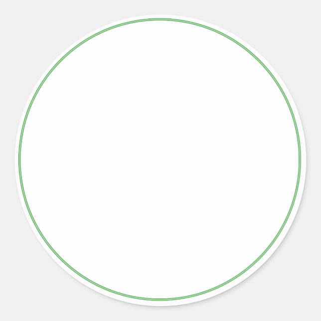 RUNDER Schlichter STICKER AN DER GRENZE - Grußkart (Vorderseite)