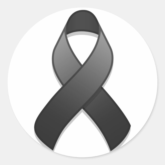 Runder Sticker für das Schwarze Bewusstsein (Vorderseite)
