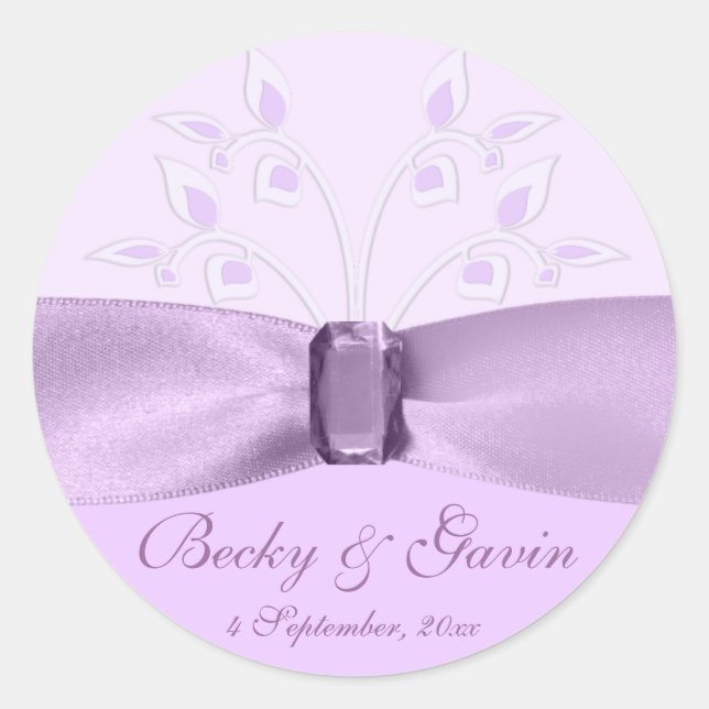 Runder Sticker Lavender Lane (Vorderseite)