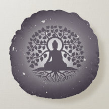 Runder Yoga Throw Kissen