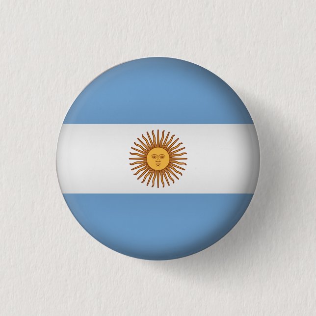 Rundes Argentinien Button (Vorderseite)