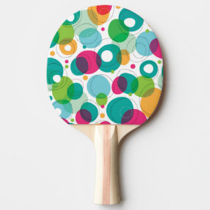 Rundes Blasenkindermuster Tischtennis Schläger