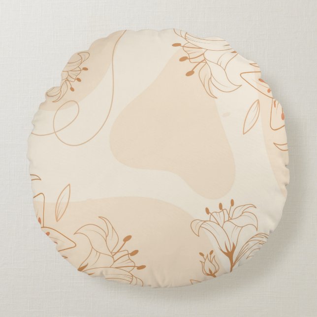 Rundes Dekokissen (41 cm) (Vorderseite)