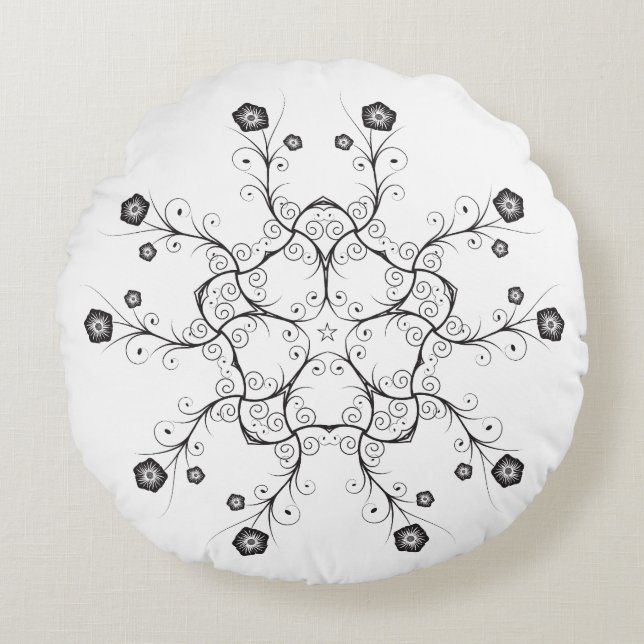 Rundes Dekokissen (41 cm) (Vorderseite)