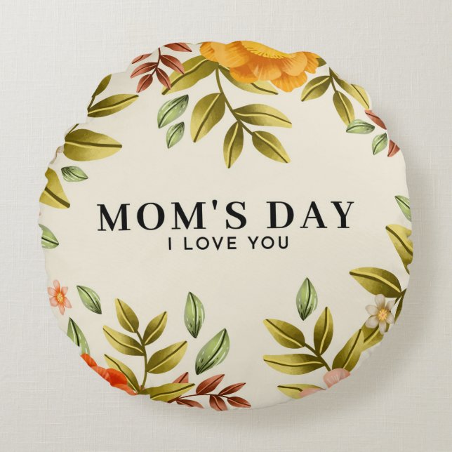 Rundes Dekokissen (41 cm) (Vorderseite)