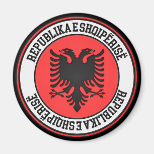 Rundes Emblem Albaniens Magnet