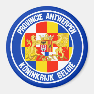 Rundes Emblem Antwerpens Magnet