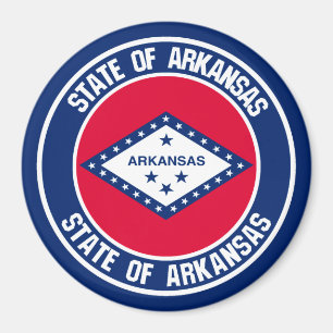 Rundes Emblem Arkansas Magnet
