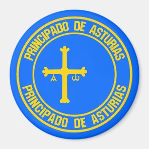 Rundes Emblem Asturiens Magnet