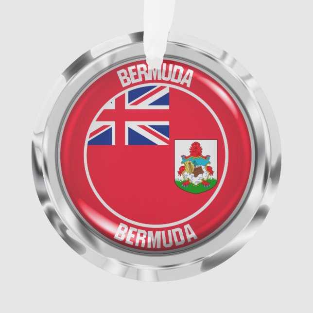 Rundes Emblem Bermudas Ornament (Vorderseite)