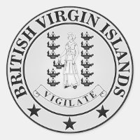 Rundes Emblem British Virgin Islands