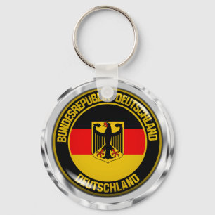 Rundes Emblem Deutschlands Schlüsselanhänger