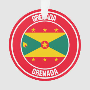 Rundes Emblem Grenadas Ornament