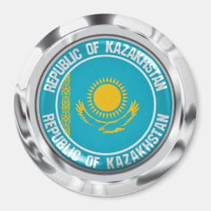 Rundes Emblem Kasachstans Magnet
