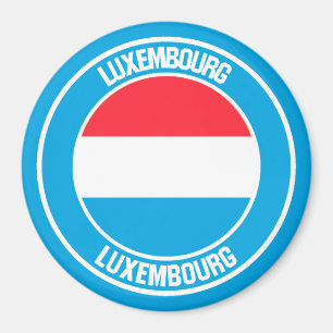 Rundes Emblem Luxemburgs Magnet