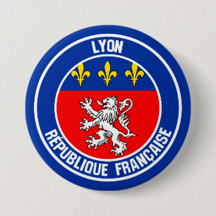 Rundes Emblem Lyons Button