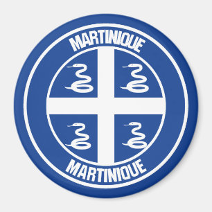 Rundes Emblem Martiniques Magnet