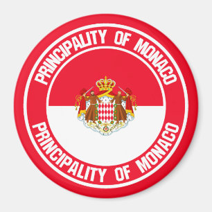 Rundes Emblem Monacos Magnet