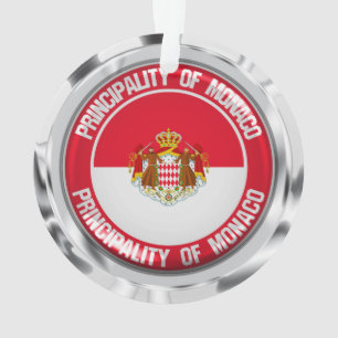 Rundes Emblem Monacos Ornament