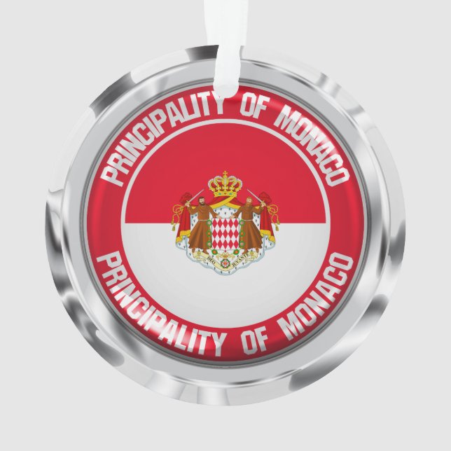 Rundes Emblem Monacos Ornament (Rückseite)