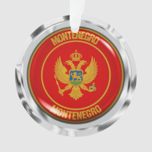 Rundes Emblem Montenegros Ornament