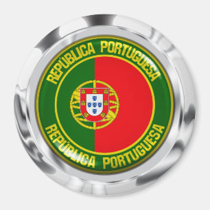 Rundes Emblem Portugals Magnet