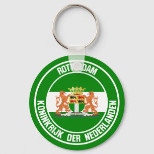 Rundes Emblem Rotterdams Schlüsselanhänger