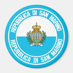 Rundes Emblem San Marino Magnet