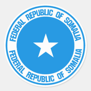 Rundes Emblem Somalias Runder Aufkleber