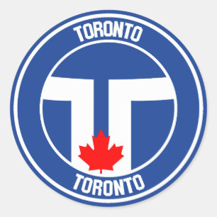 Rundes Emblem Torontos Runder Aufkleber