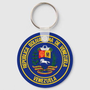 Rundes Emblem Venezuelas Schlüsselanhänger