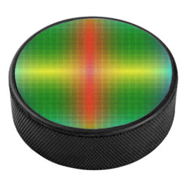 Rundes, farbenfrohes Diskette mit einem Farbverlau Eishockey Puck
