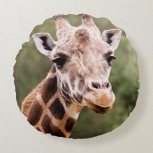 Rundes Kissen der Giraffe