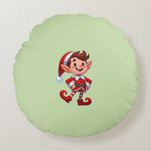 Rundes Kissen mit Elf