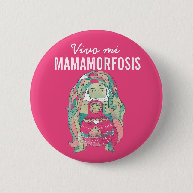 Rundes Lebendiges Blech 5 Cm mein Mamamorfosis Button (Vorderseite)