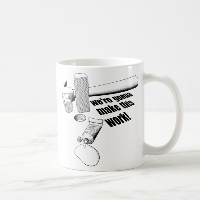 Rundes Loch der quadratischen Klammer Kaffeetasse (Rechts)