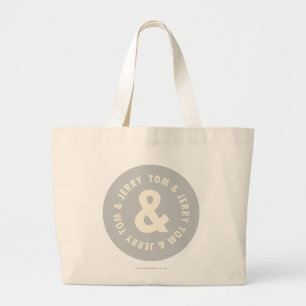 Rundes Logo 1 Toms und Jerry Jumbo Stoffbeutel