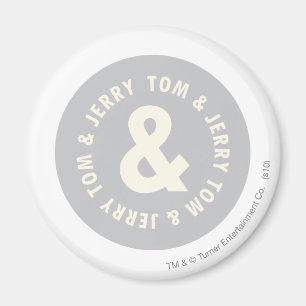 Rundes Logo 1 Toms und Jerry Magnet