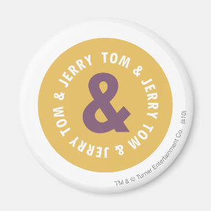 Rundes Logo 3 Toms und Jerry Magnet