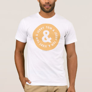 Rundes Logo 5 Toms und Jerry T-Shirt