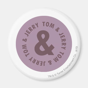 Rundes Logo 7 Toms und Jerry Magnet