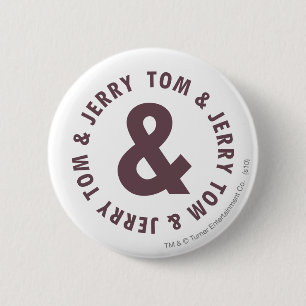 Rundes Logo 8 Toms und Jerry Button