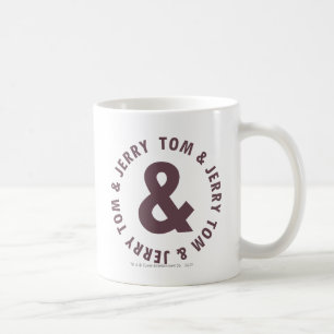 Rundes Logo 8 Toms und Jerry Kaffeetasse