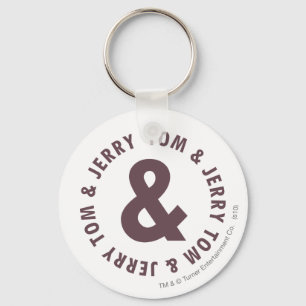 Rundes Logo 8 Toms und Jerry Schlüsselanhänger